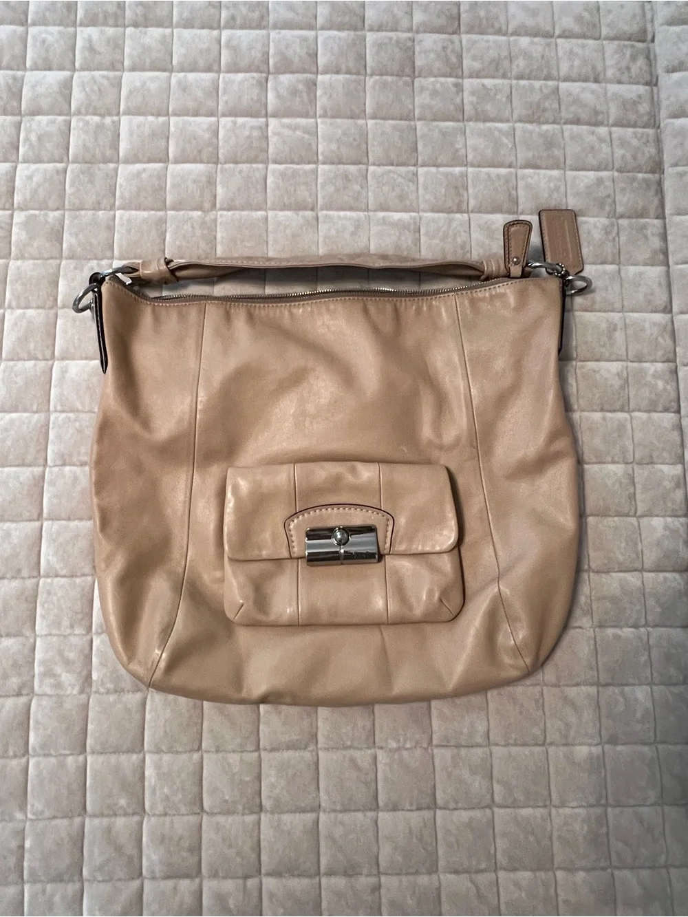 COACH Kristin Large Leather Slouch Hobo Convertible Crossbody Bag 14769
